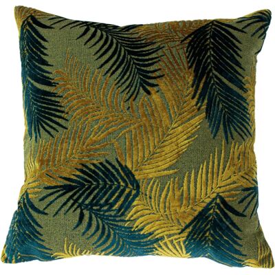 Almohadón de Terciopelo Jacquard con Helechos Palm Grove - 50cm x 50cm - Cojines Almohadón de Terciopelo Jacquard con Helechos Palm Grove - 50cm x 50cm - Cojines