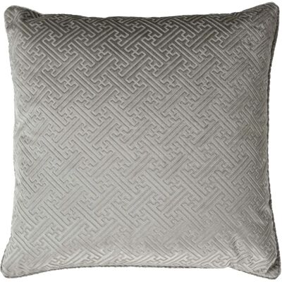 Almohadón de terciopelo con relieve geométrico Paoletti Florence - Cojín Almohadón de terciopelo con relieve geométrico Paoletti Florence - Cojín