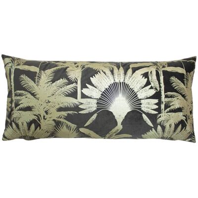 Paoletti Malaysian Palm Foil Printed Cushion - Marrón - Unisex - 33x70cm - Cojín Paoletti Malaysian Palm Foil Printed Cushion - Marrón - Unisex - 33x70cm - Cojín