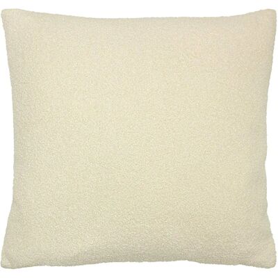 Furn. Malham Housse de coussin en fleece de mouton synthétique - Ivoire - Taille Unique Furn. Malham Housse de coussin en fleece de mouton synthétique - Ivoire - Taille Unique