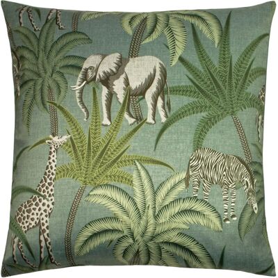 Housse de coussin à l'aspect satin de la parade botanique de Paoletti - Vert - Taille unique - Publicité Housse de coussin à l'aspect satin de la parade botanique de Paoletti - Vert - Taille unique - Publicité
