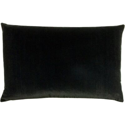 FURN. Poszewka na poduszkę z weluru - Czarna - 40x60cm - Poszewka FURN. Poszewka na poduszkę z weluru - Czarna - 40x60cm - Poszewka