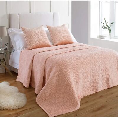 Colcha Paoletti Brooklands - Viscosa Rosa - Tamaño 265 Cm x 265 Cm Colcha Paoletti Brooklands - Viscosa Rosa - Tamaño 265 Cm x 265 Cm