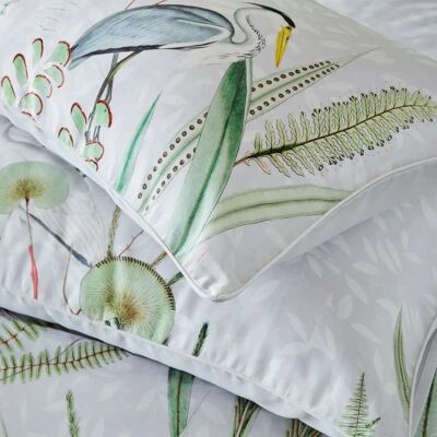 Paoletti Aaliyah 200 Thread Count Botanical Piped Pillowcases - Pillowcases Paoletti Aaliyah 200 Thread Count Botanical Piped Pillowcases - Pillowcases
