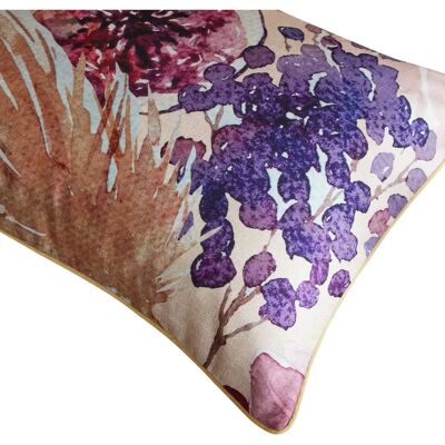 Paoletti Saffa Zestaw poszewek na poduszki z kwiatowym wzorem i pipingiem - Wielokolorowy - 50x70 cm Paoletti Saffa Zestaw poszewek na poduszki z kwiatowym wzorem i pipingiem - Wielokolorowy - 50x70 cm