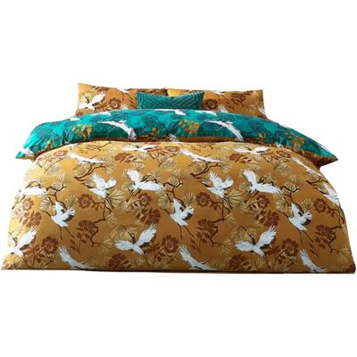 Furn Demoiselle Set Piumino Botanico Senape - Singolo Furn Demoiselle Set Piumino Botanico Senape - Singolo