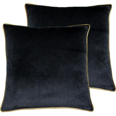 Paoletti - Meridian Cushions - Negro - 55x55 cm - Cojines Paoletti - Meridian Cushions - Negro - 55x55 cm - Cojines