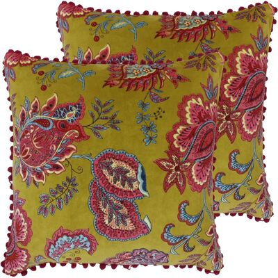 Paoletti - Malisa - Yellow - 50x50 cm - Cushion Cover Paoletti - Malisa - Yellow - 50x50 cm - Cushion Cover