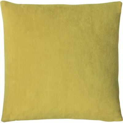 Poduszka z aksamitu Furn Kobe - Żółta - 50cm x 50cm - Poduszka Poduszka z aksamitu Furn Kobe - Żółta - 50cm x 50cm - Poduszka
