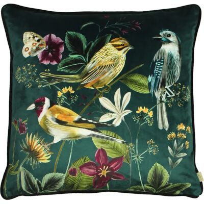 Evans Lichfield Midnight Garden Birds Printed Cushion - 43cm x 43cm - Cushion Evans Lichfield Midnight Garden Birds Printed Cushion - 43cm x 43cm - Cushion