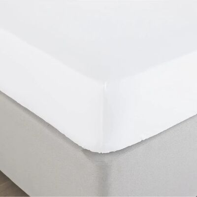 Paoletti Bamboo 200 Thread Count Fitted Bed Sheet - White - Double Paoletti Bamboo 200 Thread Count Fitted Bed Sheet - White - Double