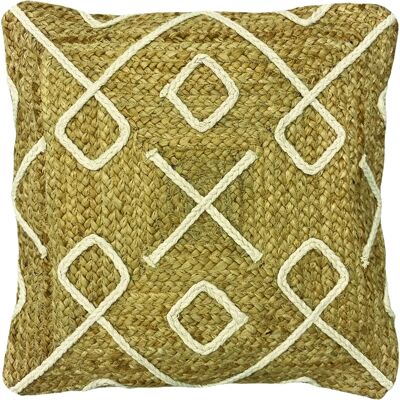 Furn Roolu Cojín de yute trenzado natural - Cojín Furn Roolu Cojín de yute trenzado natural - Cojín