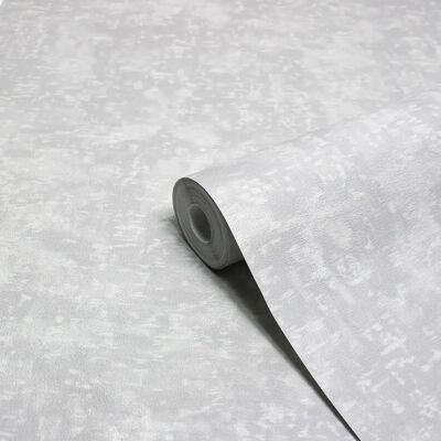 Paoletti Symphony Abstract Metallic Vinyl Wallpaper - Silver - Unisex Paoletti Symphony Abstract Metallic Vinyl Wallpaper - Silver - Unisex