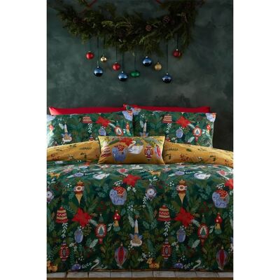 Furn Ensemble de Housse de Duvet Réversible Super King - Noël Furn Ensemble de Housse de Duvet Réversible Super King - Noël