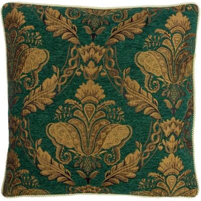 Paoletti Shiraz Housse de Coussin en Damassé Brodé - Émeraude - 45x45 cm - Housse de Coussin Paoletti Shiraz Housse de Coussin en Damassé Brodé - Émeraude - 45x45 cm - Housse de Coussin