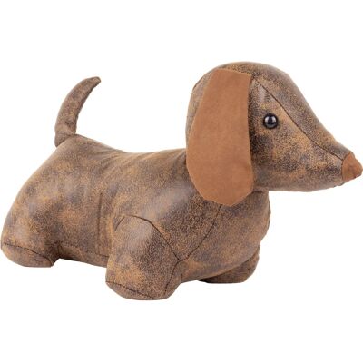 Paoletti Dexter Faux Leer Deurstopper - Hond - Bruin - One Size Paoletti Dexter Faux Leer Deurstopper - Hond - Bruin - One Size