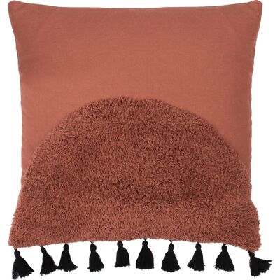 Furn. Radian Semi Circle Tufted Cushion Cover - Burgundy Furn. Radian Semi Circle Tufted Cushion Cover - Burgundy