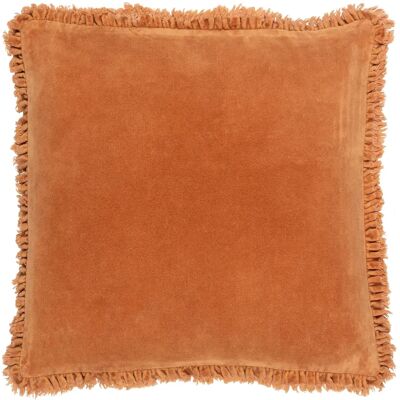 Yard Bertie Cojín de Terciopelo de Algodón Lavado - Naranja - 45cm x 45cm - Cojín Yard Bertie Cojín de Terciopelo de Algodón Lavado - Naranja - 45cm x 45cm - Cojín