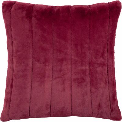 Paoletti Empress Kissen aus Faux Fell - Rubin - 55cm x 55cm Paoletti Empress Kissen aus Faux Fell - Rubin - 55cm x 55cm
