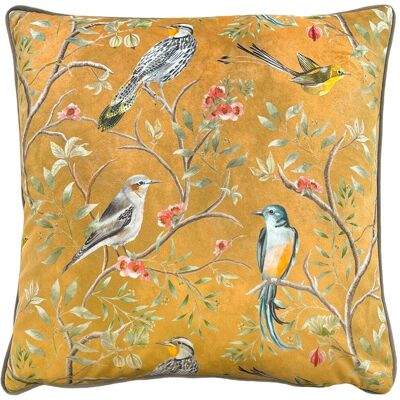 Wylder Tropics - Orient Birds Printed - Gold - cushion Wylder Tropics - Orient Birds Printed - Gold - cushion