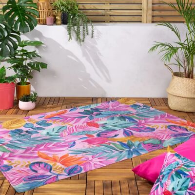 Pink Psychedelic Jungle Outdoor Rug - 120x170cm Pink Psychedelic Jungle Outdoor Rug - 120x170cm