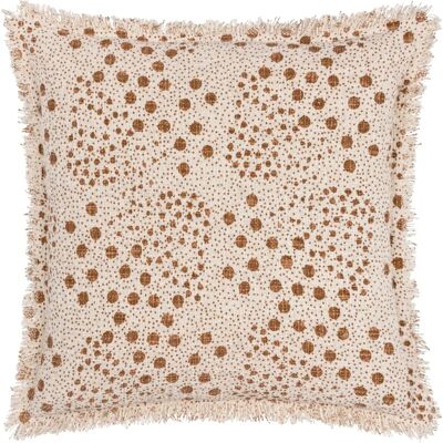 Yard Hara Enzyme Washed Woven Fringed Polyester Filled Cushion - 50cm x 50cm - Unisex Yard Hara Enzyme Washed Woven Fringed Polyester Filled Cushion - 50cm x 50cm - Unisex