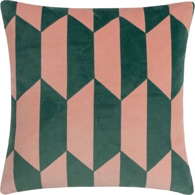 Furn. - Kalho Velvet Jacquard Cuscino riempito di piume - Rosa - Taglia unica - Cuscino Furn. - Kalho Velvet Jacquard Cuscino riempito di piume - Rosa - Taglia unica - Cuscino