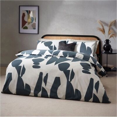 Hoem - Meta - Blue - Super King - Cotton Rich - Duvet Cover Set Hoem - Meta - Blue - Super King - Cotton Rich - Duvet Cover Set
