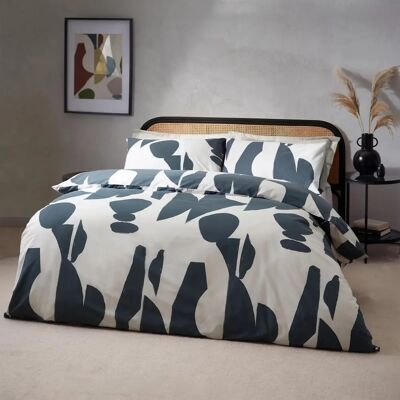 Hoem - Meta - Blue - Super King - Cotton Rich - Duvet Cover Set Hoem - Meta - Blue - Super King - Cotton Rich - Duvet Cover Set
