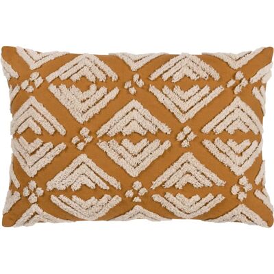 Yard Taya Rectangular Tufted Cotton Polyester Filled Cushion - Unisex Yard Taya Rectangular Tufted Cotton Polyester Filled Cushion - Unisex