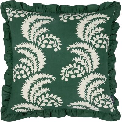 Paoletti Montrose Cojín Floral Plisado - Verde Algodón - Talla única Paoletti Montrose Cojín Floral Plisado - Verde Algodón - Talla única