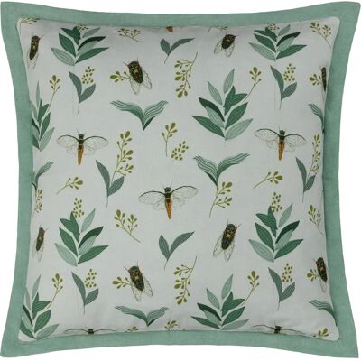 Wylder Lacewing Floral Cushion - Green Oxford - 50cm x 50cm - Cushion Wylder Lacewing Floral Cushion - Green Oxford - 50cm x 50cm - Cushion