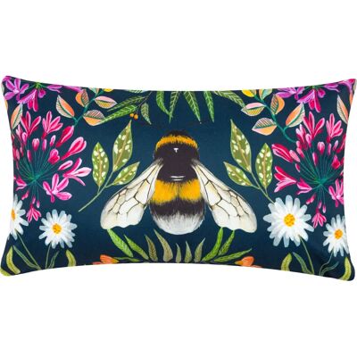 Wylder Tropics House Of Bloom Zinnia Utomhus Kuddeöverdrag - Navy - One Size Wylder Tropics House Of Bloom Zinnia Utomhus Kuddeöverdrag - Navy - One Size