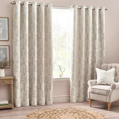 Wylder Nature Sophia Floral Jacquard Unisex Curtains - Room Darkening Wylder Nature Sophia Floral Jacquard Unisex Curtains - Room Darkening