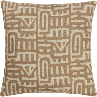 HOEM Samos Woven Jacquard Cushion - Brown HOEM Samos Woven Jacquard Cushion - Brown