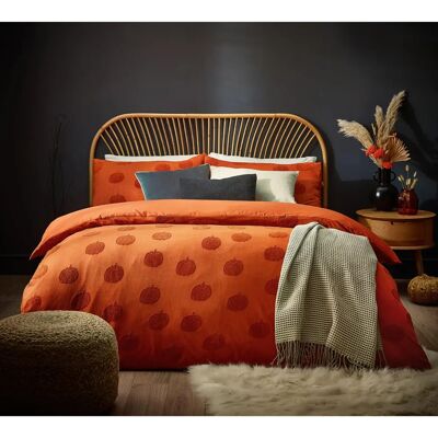 Furn Kürbis Gepolsterte Orange Super King Bettwäsche Furn Kürbis Gepolsterte Orange Super King Bettwäsche