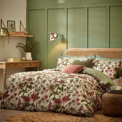 Set di copripiumino botanico Wallflower di Wylder Nature - Naturale - Taglia King Set di copripiumino botanico Wallflower di Wylder Nature - Naturale - Taglia King