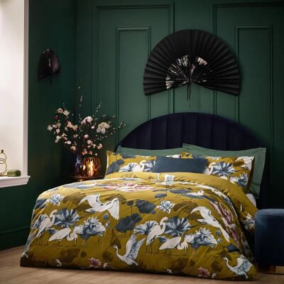 Wylder Tropics Kushiro Olive Cotton Duvet Cover Set Wylder Tropics Kushiro Olive Cotton Duvet Cover Set