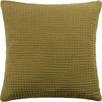 Yard Lark - Muslin Cotton Cushion Cover - Khaki - 45x45 cm - Cushion Cover Yard Lark - Muslin Cotton Cushion Cover - Khaki - 45x45 cm - Cushion Cover