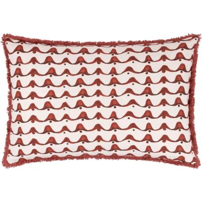 Hoem Avery Geometric Cushions - Red Cotton - 40x60cm Hoem Avery Geometric Cushions - Red Cotton - 40x60cm