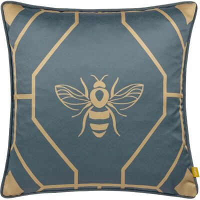 Furn Bee Deco Cojín Geométrico Relleno - Azul Francés Furn Bee Deco Cojín Geométrico Relleno - Azul Francés