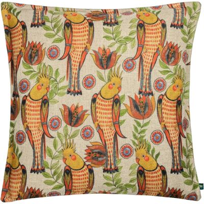 Wylder Tropics - Akamba Cockatiels Tropical - Multicolor - 50x50 cm - Funda de cojín Wylder Tropics - Akamba Cockatiels Tropical - Multicolor - 50x50 cm - Funda de cojín