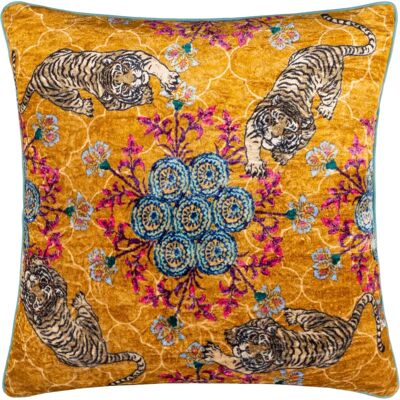 Cuscino in velluto Tigerscope Wylder Tropics - Multicolore - 50 cm x 50 cm Cuscino in velluto Tigerscope Wylder Tropics - Multicolore - 50 cm x 50 cm