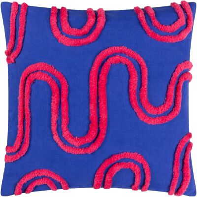 Heya Home Archie Steppjacken Kissenbezug - Blau/Rosa Baumwolle - Größe 45 Cm X 45 Cm Heya Home Archie Steppjacken Kissenbezug - Blau/Rosa Baumwolle - Größe 45 Cm X 45 Cm