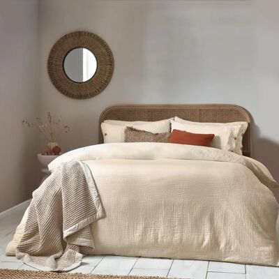 Yard Lark Ensemble de housse de duvet en coton muslin - Naturel - Simple - Publicité Yard Lark Ensemble de housse de duvet en coton muslin - Naturel - Simple - Publicité
