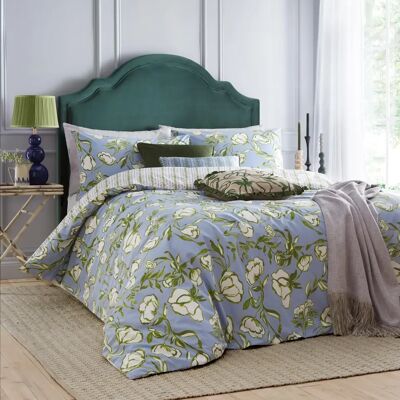 Wylder Albera Floral Bettbezug-Set - Blau - Einzelbett Wylder Albera Floral Bettbezug-Set - Blau - Einzelbett