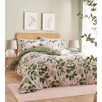 Wylder Passiflora Botanical Duvet Cover Set - White/Green - Super King Wylder Passiflora Botanical Duvet Cover Set - White/Green - Super King