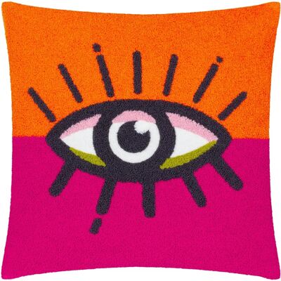 Heya Home - All Eyes On You - Arancione - 45x45 cm - Cuscino Heya Home - All Eyes On You - Arancione - 45x45 cm - Cuscino