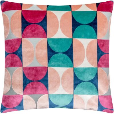 Paoletti Bardot sammetskudde - Blå & Röd - 50x50 cm Paoletti Bardot sammetskudde - Blå & Röd - 50x50 cm