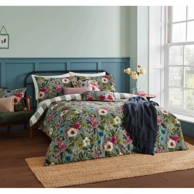 Wylder Nature Hidcote Manor Botanical Duvet Cover Set - Blue Polycotton - Size Double Wylder Nature Hidcote Manor Botanical Duvet Cover Set - Blue Polycotton - Size Double